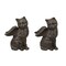 Set of 2 Brown Cast Iron Angel Cat Decorative Bookends Book Shelf Home Decor Art